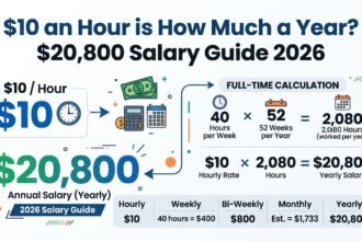Illustration representing a first $10 an hour paycheck