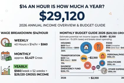 $14 an Hour is How Much a Year? $29,120 Budget Guide 2026