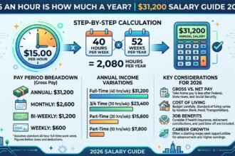 $15 an Hour is How Much a Year? $31,200 Salary Guide 2026