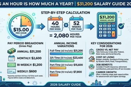 $15 an Hour is How Much a Year? $31,200 Salary Guide 2026