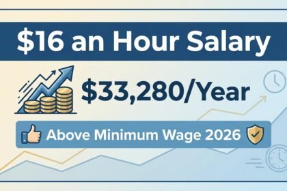 $16 an Hour Salary: $33,280/Year — Above Minimum Wage 2026