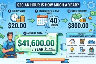 $20 an Hour is How Much a Year? $41,600 Living Wage 2026