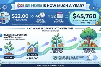 $22 an Hour is How Much a Year — And What It Grows Into Over Time