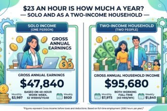 $23 an Hour is How Much a Year — Solo and as a Two-Income Household
