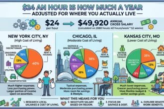 $24 an Hour is How Much a Year — Adjusted for Where You Actually Live