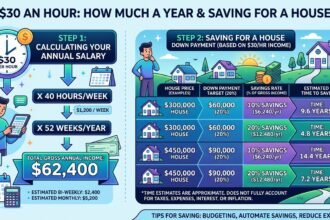 $30 an Hour is How Much a Year — How Long to Save a House Down Payment