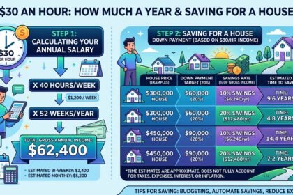$30 an Hour is How Much a Year — How Long to Save a House Down Payment